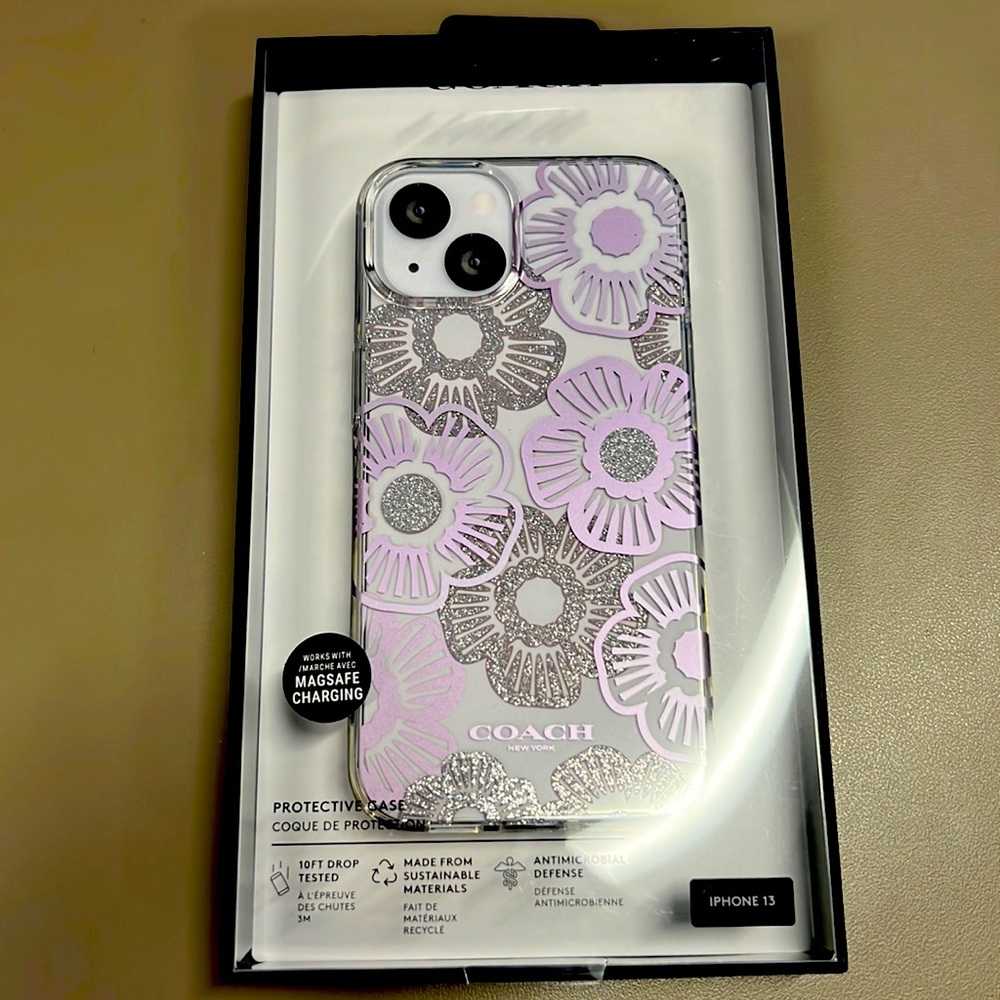 NIB COACH iPhone 13 case